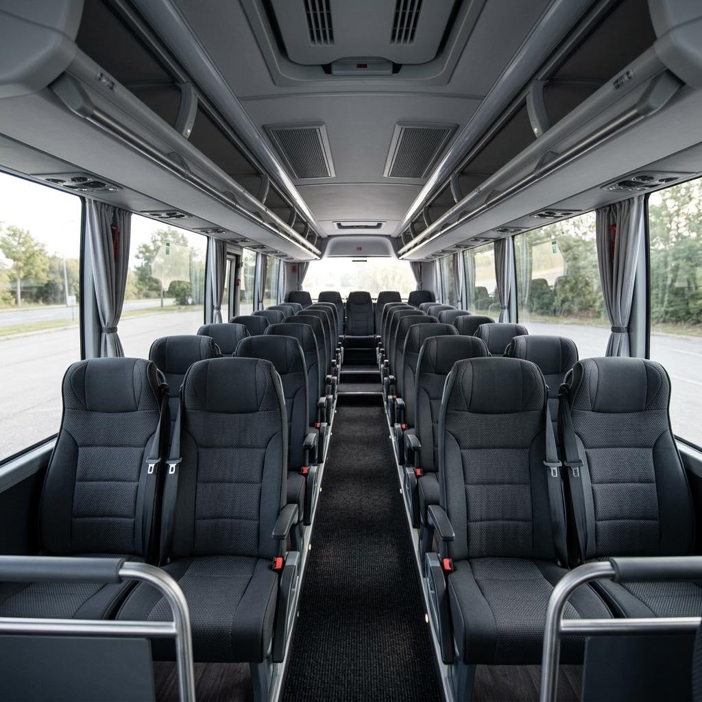Representative mini coach interior